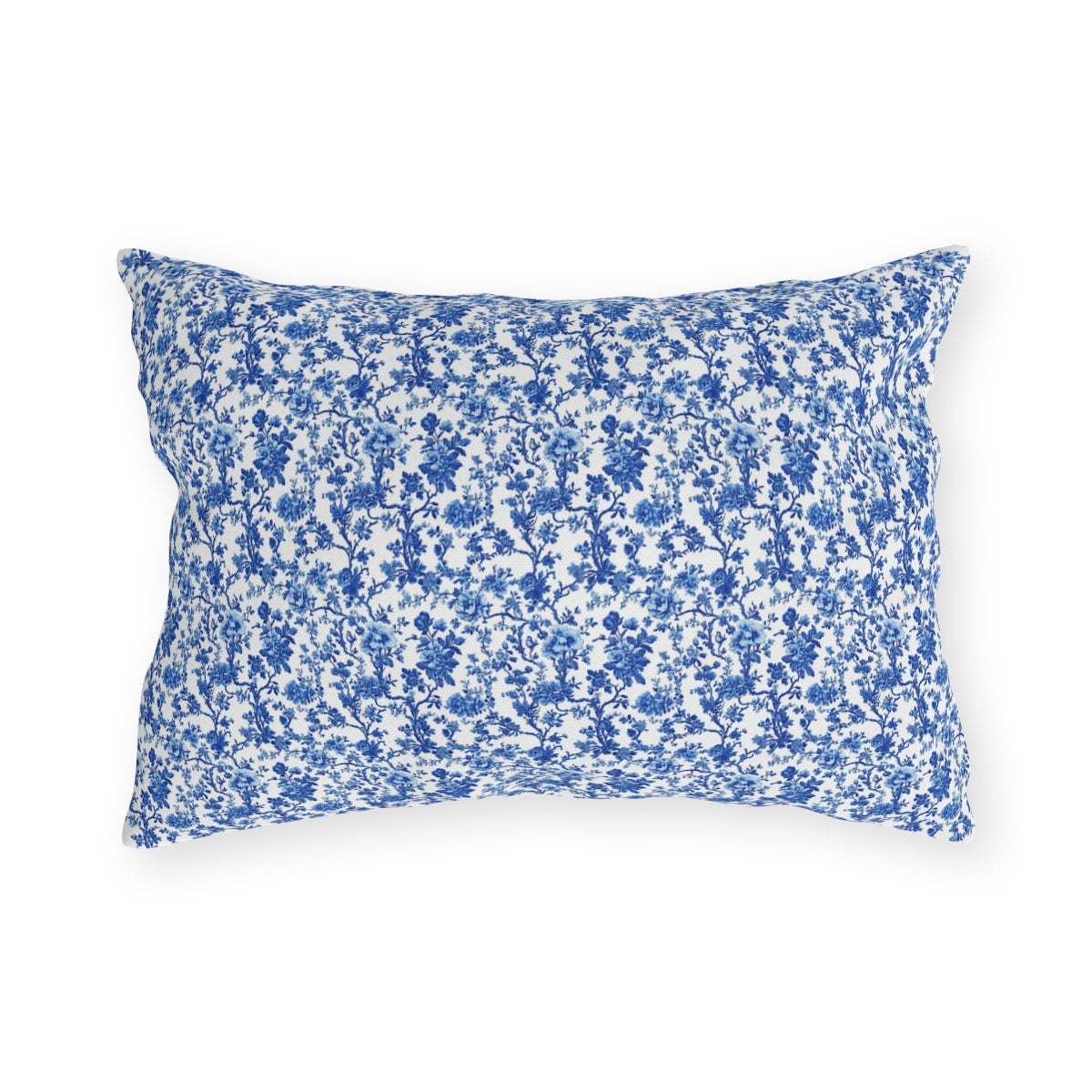 Blue Garden Toile Pillow