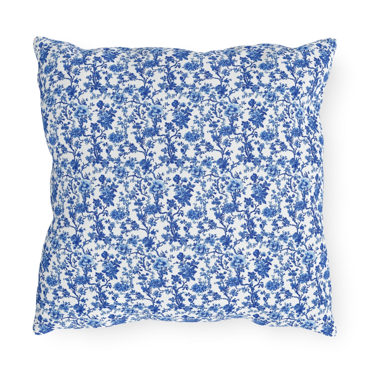 Blue Garden Toile Pillow