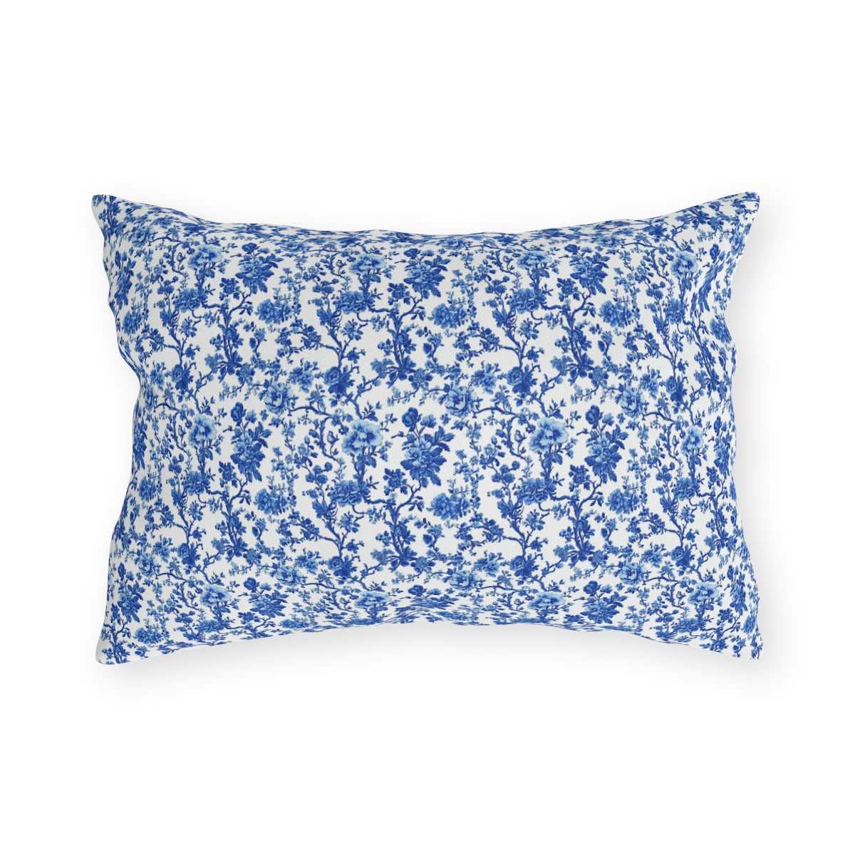 Blue Garden Toile Pillow