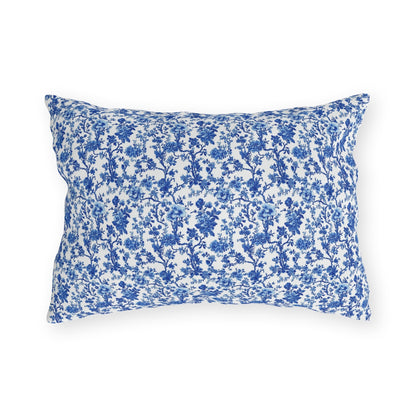 Blue Garden Toile Pillow