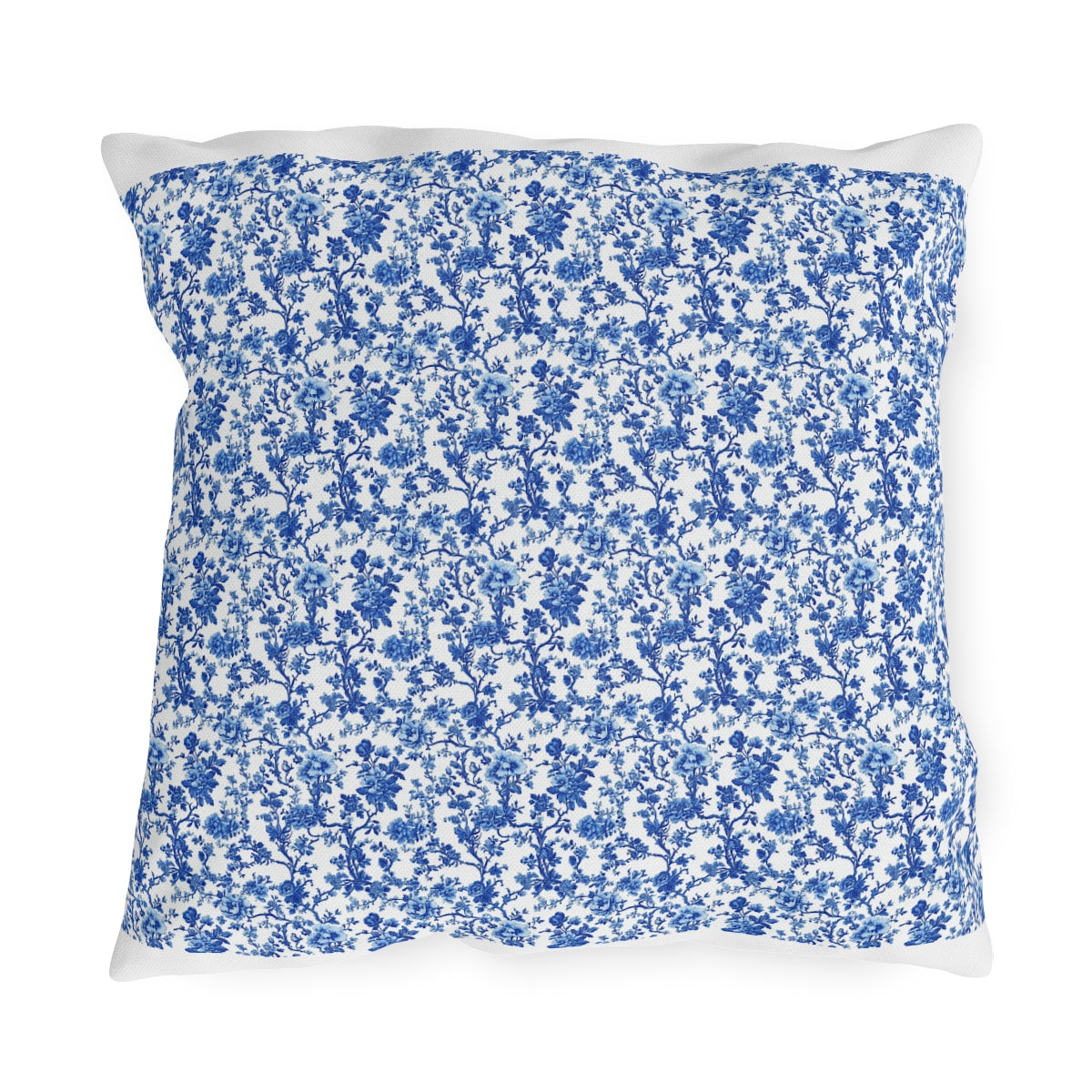 Blue Garden Toile Pillow