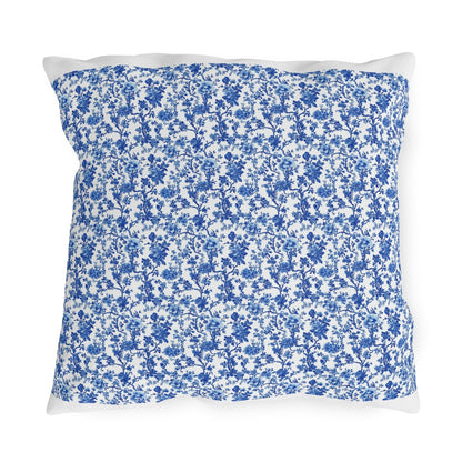 Blue Garden Toile Pillow
