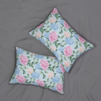 Pastel Blooms Hydrangea Pillow
