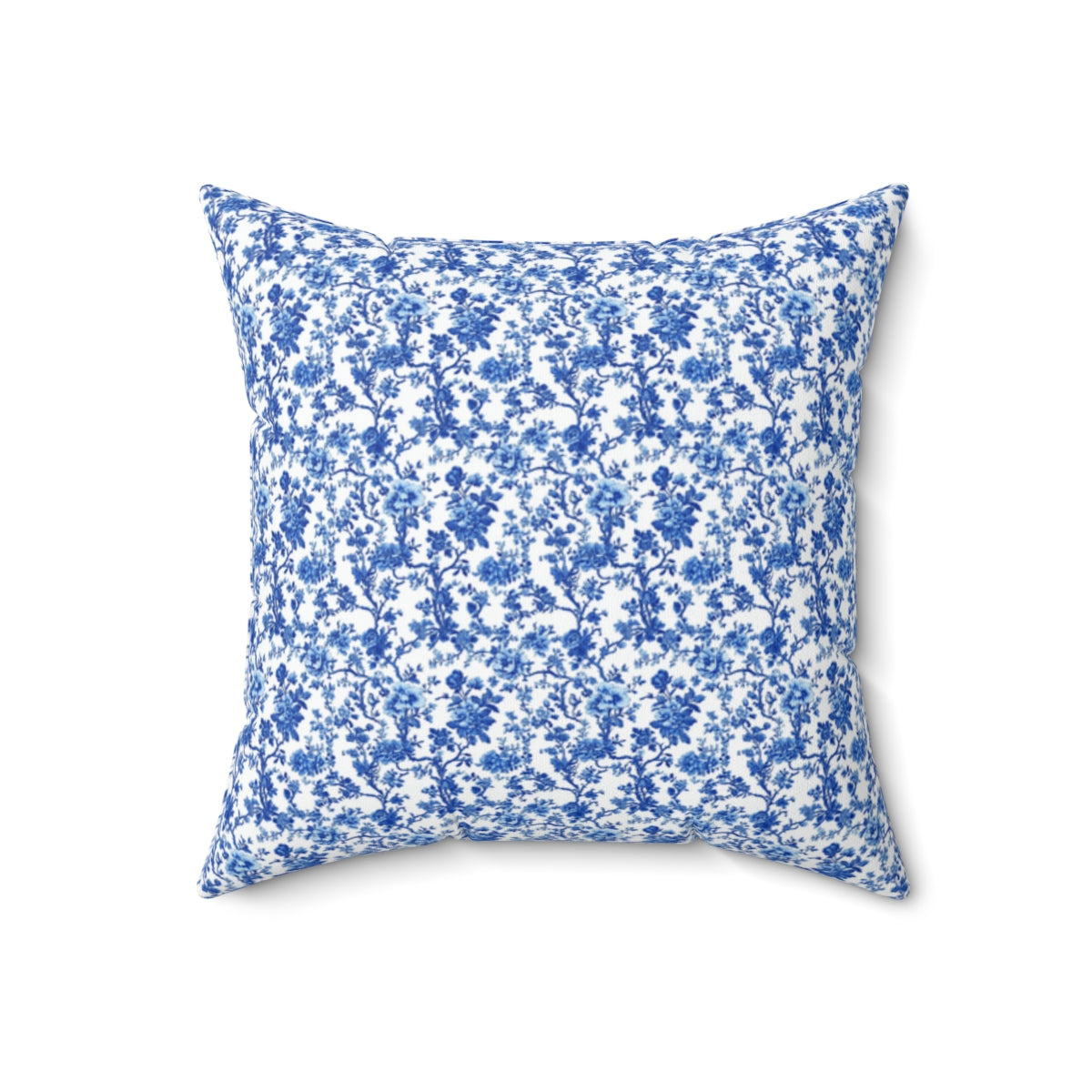 Blue Garden Toile Pillow