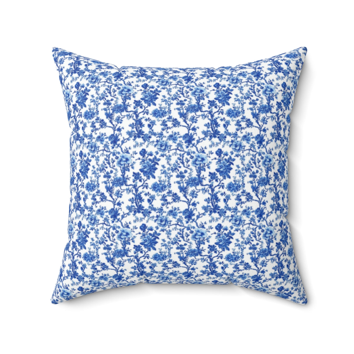 Blue Garden Toile Pillow