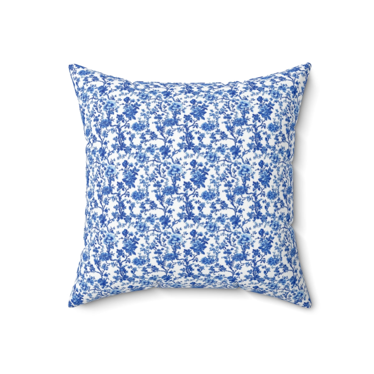 Blue Garden Toile Pillow