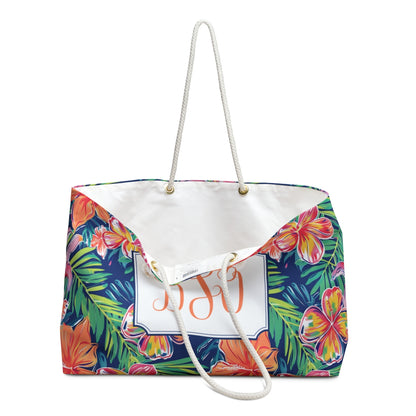 Monogram Tropical Weekender Bag | 2 Colors