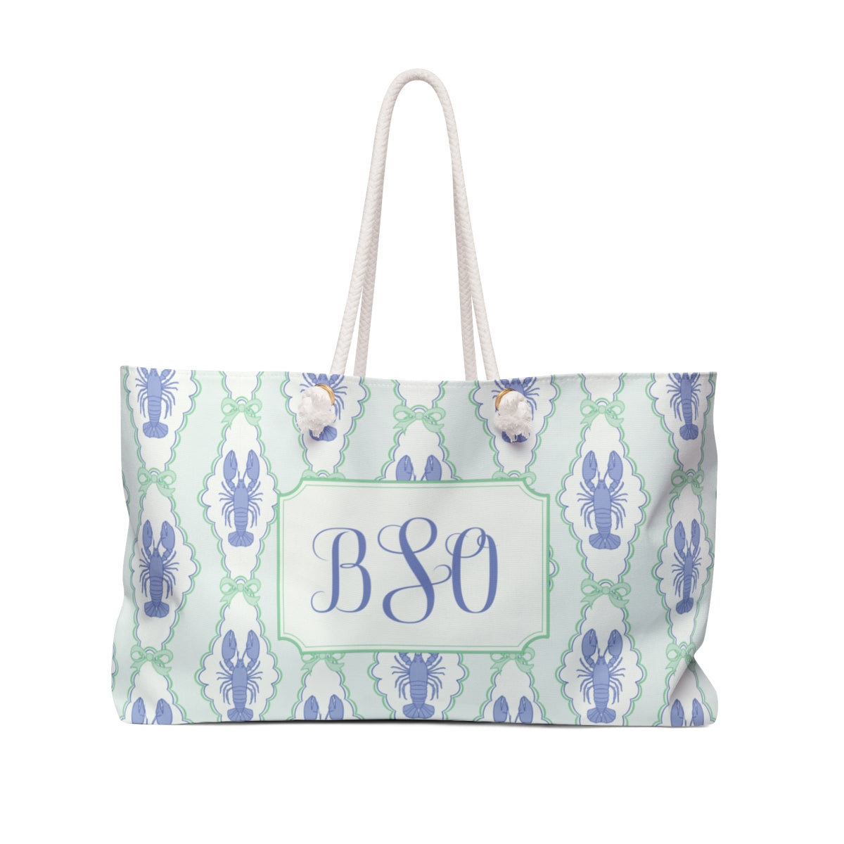 Monogram Lobster Weekender Bag | 2 Colors