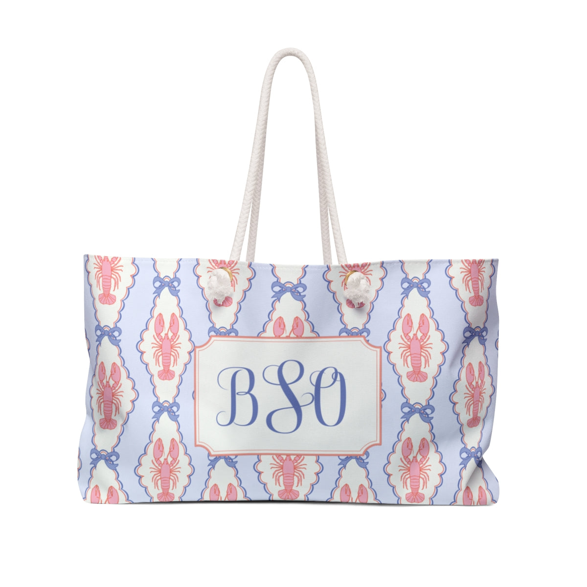 Monogram Lobster Weekender Bag | 2 Colors