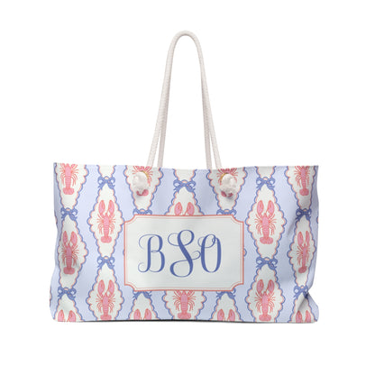 Monogram Lobster Weekender Bag | 2 Colors