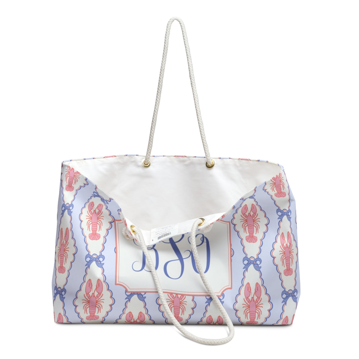 Monogram Lobster Weekender Bag | 2 Colors